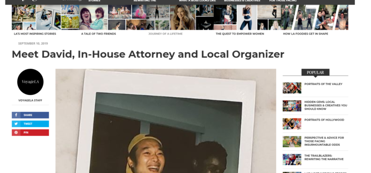 VoyageLA’s Article Intro on David Kim, and His Run for Congress